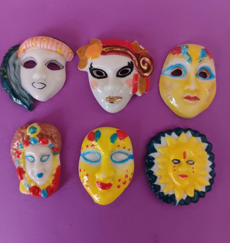 Lot feves masques venitiens - lot,