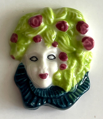 Fève carnaval masque - masque, bleu