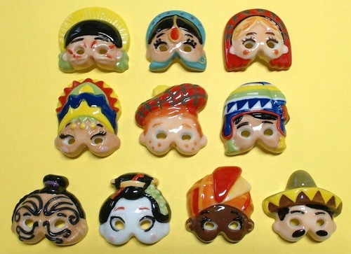 Feves masques du monde - feves,