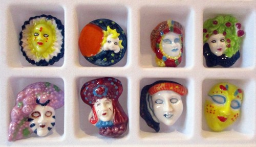 Fèves brillantes masques de - fèves,